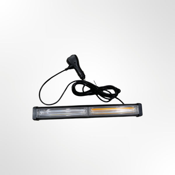Police LED Flasher Bar Light - 2 Section - 1 Foot - Orange/Blue