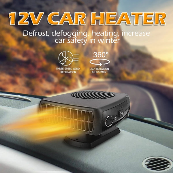 Portable 360Β° Rotation Heater & Defroster