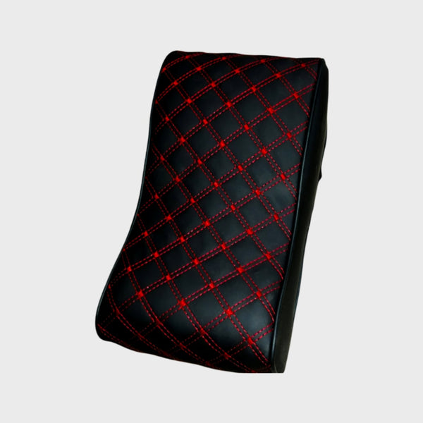 Arm Rest Cushion - Black & Red Stitching