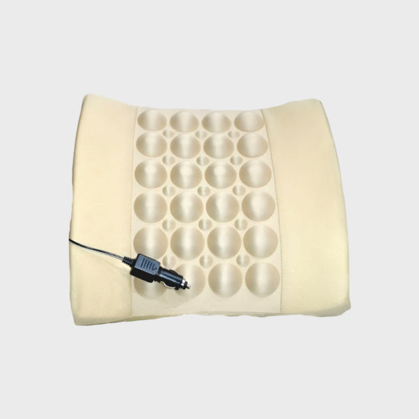 Back Seat Cushion With Massager - Beige