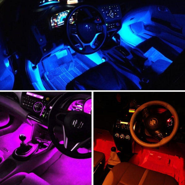 Car Atmosphere Light With Color Control & Music Sensor