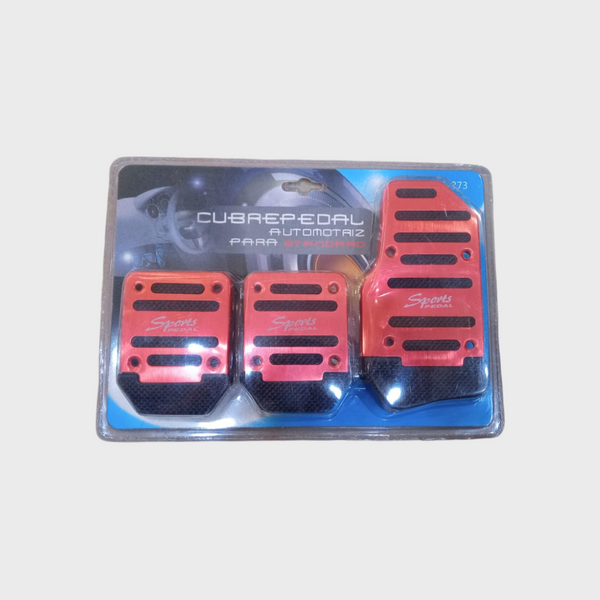 Car Pedal Covers - Red