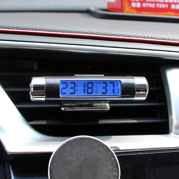 Digital Clock & Temperature K01 for AC Vents