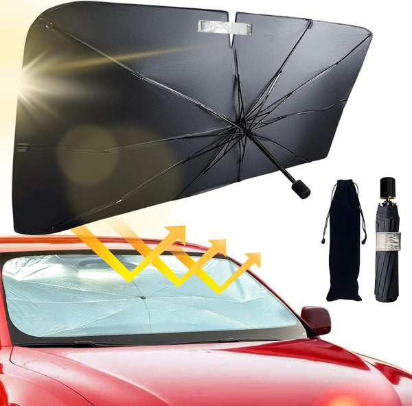 Foldable Car Windshield Sun Shade Umbrella – UV Block (Heat Insulation Protection)