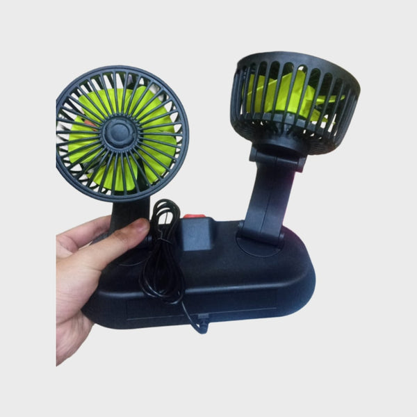 Portable Fan Dual Head 360° Rotation