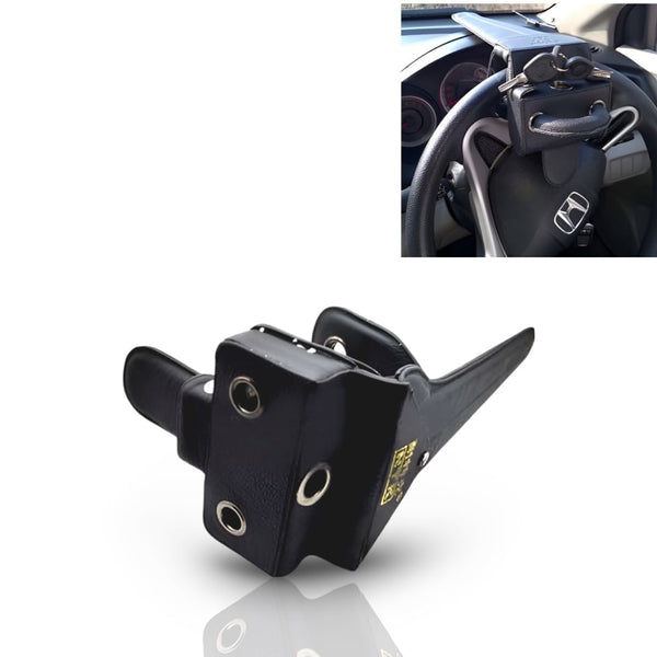 QUNHU Anti-Theft Leather Steering Wheel Lock