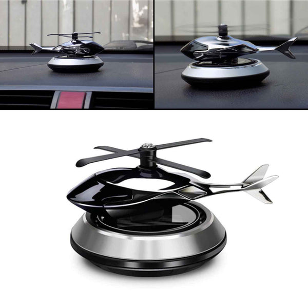 Solar Helicopter Car Dashboard Perfume