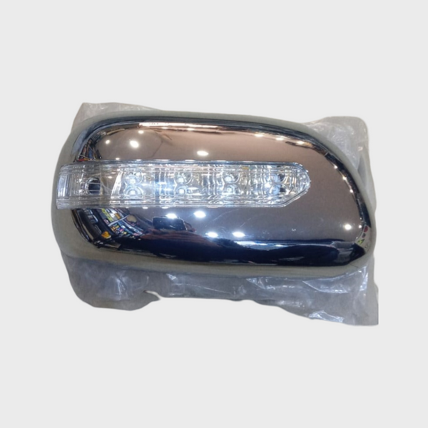 Toyota Corolla 2001-2008 Side Mirror Chrome Cover With LED Flasher Light