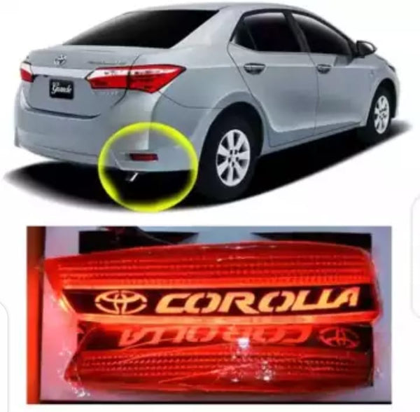 Toyota Corolla 2014-2020 Back Bumper Light BL-008 - Corolla Logo