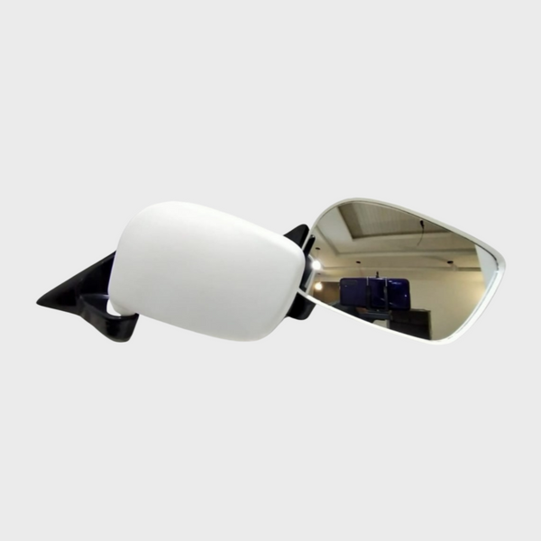 Wagon R Type Universal Wide Angle Side Mirror Set - White